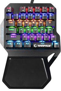 Kb-r77 Blue Switch Usb Rainbow Backlight Mekanik 36 Tuşlu Mini Gaming Oyuncu Klavyesi ürün fotoğrafı