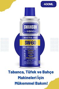 SW-60 Makine, Tabanca ve Tüfek İçin Etkili Makine Yağlama Spreyi - 400ml ürün fotoğrafı