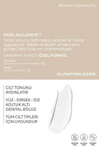 Cilt Beyazlatıcı Aydınlatıcı Glutatyonlu Leke Karşıtı Krem Kolajen, Niacinamide & Kojik Asitli 50 ml ürün fotoğrafı