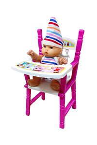 Oyuncak Mama Sandalyesi Ve Bebek 30 Cm. ürün fotoğrafı