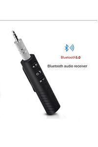 Kablosuz Aux Araç Kiti Bluetooth 5.0 Alıcı Adaptörü 3.5mm Jack Araba müzik ses Aux Kit ürün fotoğrafı