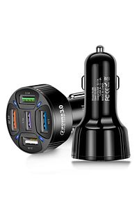 5 Portlu Qc3.0 Çoklu Usb Araç Çakmaklık Hızlı Şarj Aleti Araç Şarjı ürün fotoğrafı