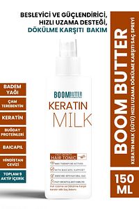 Boom Butter Keratin Milk (SÜTÜ) Hızlı Uzama Dökülme Karşıtı Saç Spreyi 150ml ürün fotoğrafı