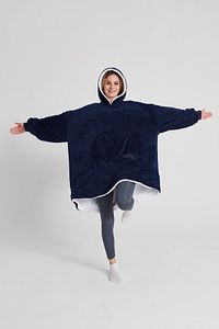 Oversize Giyilebilir Battaniye TEK BEDEN ÇOK RAHAT Unisex Hoodie Peluş Kapüşonlu Sweatshirt ürün fotoğrafı