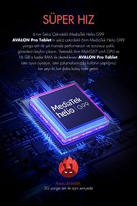 Avalon 256 GB Hafıza 8 GB Ram 10.36 Inc 2.4K 22.000 mAh Pil Harman Kardon Profesyonel Tablet ürün fotoğrafı
