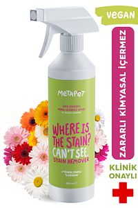 Doğal Çiçek Kokulu Kedi Idrar Ve Çişi Giderici, Tuvalet Lekelerini Çıkarıcı Sprey, 500 ml ürün fotoğrafı