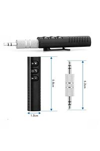Kablosuz Aux Araç Kiti Bluetooth 5.0 Alıcı Adaptörü 3.5mm Jack Araba müzik ses Aux Kit ürün fotoğrafı