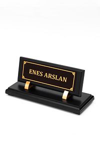 Ahşap Masa Isimliği Hediye Masa Üstü Isimlik Hediye Ofis Isimlik Kişiye Özel ürün fotoğrafı