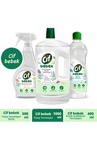 Bebek Yüzey Temizleyici Sprey 500ml+yüzey Temizleyici 1000ml+emzik Ve Biberon Temizleyici 400ml ürün fotoğrafı