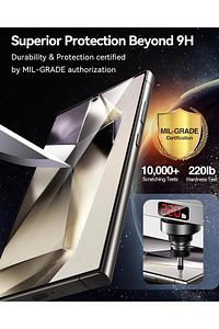 Samsung Galaxy S24 Ultra 6.8' Ekran Koruyucu Cam Full Kaplama Düz Tempered Glass Screen Zırh ürün fotoğrafı