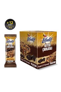 Lifalif Bitter Çikolatalı Yulaf Bar 35 g x 12 Adet ürün fotoğrafı