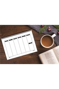 Haftalık Planlayıcı 13,5 X 19,5 Cm Weekly Planner Black Defter ürün fotoğrafı
