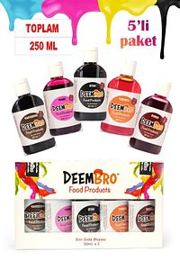 Gıda Boyası Seti 10 Adet 10 Renk 50 Ml X 10 Adet Toplam 500 Ml Su Bazlı Sıvı Gıda Boyaları ürün fotoğrafı