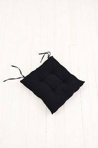 Pofuduk Siyah Kare Sandalye Minderi 40 X 40 Cm ürün fotoğrafı