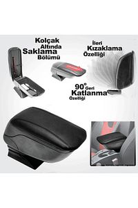 Sürgülü Kol Dayama Kolçak Her Araca Uygun Oto Kolçak Universal ürün fotoğrafı