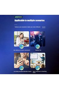 Amfi Ve Hoparlör Için Kablosuz Yaka Mikrofon Çiftli 3.5mm Aux (TELEFON UYUMLU DEĞİLDİR) K35 ürün fotoğrafı