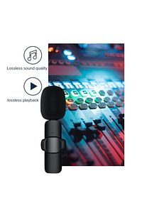 Amfi Ve Hoparlör Için Kablosuz Yaka Mikrofon Çiftli 3.5mm Aux (TELEFON UYUMLU DEĞİLDİR) K35 ürün fotoğrafı