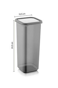 12'li Pino Etiketli Mega Boy Baharatlık Seti - Kapaklı Kare Baharat Takımı Saklama Kabı 12x1700 ml ürün fotoğrafı