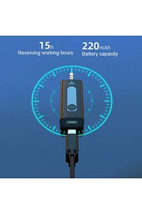 Amfi Ve Hoparlör Için Kablosuz Yaka Mikrofon Çiftli 3.5mm Aux (TELEFON UYUMLU DEĞİLDİR) K35 ürün fotoğrafı