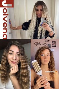 Jolvena Wag Tipi Su Dalgası Saç Maşası 16mm (ORJİNAL ÜRÜN) ürün fotoğrafı