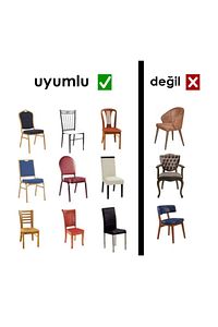 Sandalye Kılıfı 6 Adet Likralı Yıkanabilir Esnek Lastikli Bambu Sandalye Örtüsü 6 Li Pitikare Yeşil ürün fotoğrafı