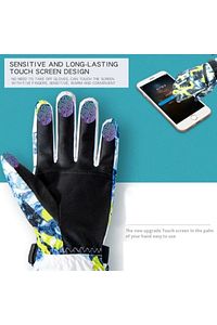 Ultralight Su Geçirmez Unisex Dokunmatik Kayak & Snowboard Eldiveni ürün fotoğrafı