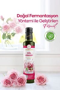 Gül Sirkesi Doğal Fermantasyon Rose Vinegar 500 Ml ürün fotoğrafı