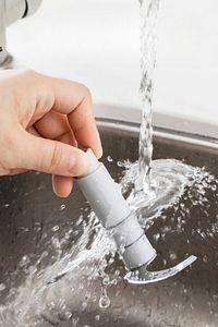 Büyük YEŞİL Paslanmaz Çelik Bıçaklı Üstten Basmalı El Rondosu Blender Soğan Sebze Doğrayıcı ürün fotoğrafı