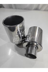 120 Mm Egzoz Ucu 120lik Egzos-eksoz Başlığı Ekzoz-egsoz Ucu Takımı ürün fotoğrafı