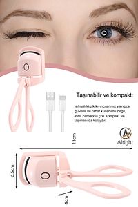 Type C Kirpik Kıvırma Aleti Şarjlı Kirpik Kıvırma Cihazı Isıtıcılı Kirpik Kıvırma Aleti ürün fotoğrafı
