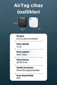 iTag Akıllı Takip Cihazı - İphone mu Bul Uygulamasıyla Çalışır Apple ile uyumlu ürün fotoğrafı
