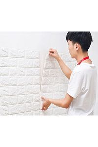70x54 Cm (0,38M²) Kendinden Yapışkanlı Esnek Köpük Taş Desen Duvar Kağıdı Paneli ürün fotoğrafı