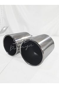 120 Mm Egzoz Ucu 120lik Egzos-eksoz Başlığı Ekzoz-egsoz Ucu Takımı ürün fotoğrafı