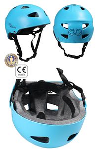 Mavi Erkek Çocuk Kaskı Spor Koruyucu Kask Dizlik Dirseklik Donanım Seti Kaykay Bisiklet Scooter Pate ürün fotoğrafı
