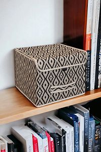 Bohe Çok Amaçlı Kapaklı Kutu Mini Raf Düzenleyici 30x30x23 ürün fotoğrafı