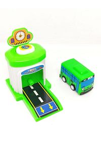 4 Lü Set Tayo Otobüs Ve Garaj Seti Tayo Oyuncakları Tayo Otobüs Garajı ürün fotoğrafı