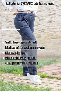 Kadın Lacivert Şeritli Esnek Rahat Kalıp Dagıç Spor Eşofman Altı 21kesaakt1 ürün fotoğrafı