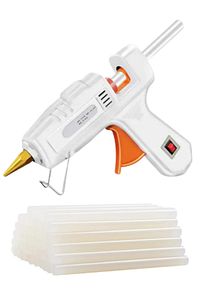 100watt Sıcak Silikon Tabancası + 10 Adet 15cm Çubuk Silikon Eritme Tabanca Şeffaf Mum Yapıştırıcı ürün fotoğrafı