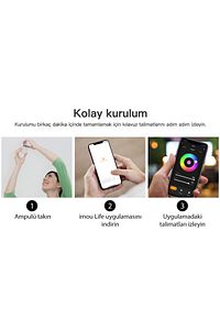 Akıllı LED WiFi Ampul/Çok Renkli-Ayarlanabilir Işık-Programlama,Zamanlama-E27 Duy (CL1B-5-E27) ürün fotoğrafı