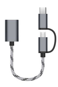 4901 Usb 3.0 Otg To Type C Micro Usb Data Şarj Çevirici Dönüştürücü Adaptör ürün fotoğrafı
