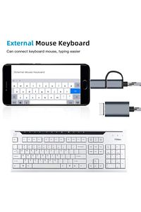 4901 Usb 3.0 Otg To Type C Micro Usb Data Şarj Çevirici Dönüştürücü Adaptör ürün fotoğrafı