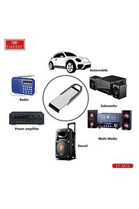 m73 FM 5.0 Bluetooth Kablosuz Mini Araç Kiti Wireless Usb Aux Dönüştürücü +Hoparlör Çevirici Metalik ürün fotoğrafı