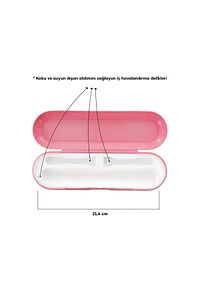 Oral B Şarjlı Diş Fırçası Koruma Kabı Hijyenik Saklama Kabı Tüm Modeller Için Uyumlu - Pudra Pembe ürün fotoğrafı