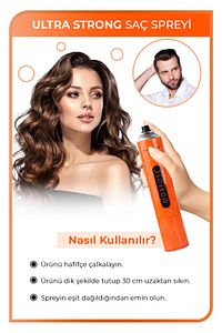 Ultra Strong Saç Spreyi 400 ml 2 Adet - Güçlü Tutuş ürün fotoğrafı