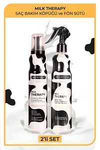 Milk Therapy Saç Bakım Köpüğü 200 ml Fön Sütü 400 ml ürün fotoğrafı
