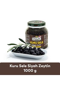 Kuru Sele Siyah Zeytin 1 Kg (çok Az Tuzlu) ürün fotoğrafı