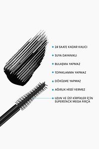 M·a·cstack Waterproof Black Stack Mascara 12 /ml. Pssn183 ürün fotoğrafı