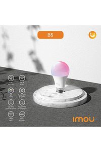 Akıllı LED WiFi Ampul/Çok Renkli-Ayarlanabilir Işık-Programlama,Zamanlama-E27 Duy (CL1B-5-E27) ürün fotoğrafı