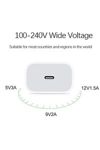 Iphone Şarj Adaptörü Hızlı Şarj Cihazı Apple 11/12/13/14/15/pro-max Uyumlu 20w Şarj Aleti ürün fotoğrafı