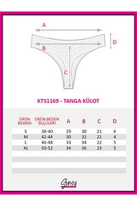 Kadın Brazilian Tanga 6'lı Paket Set - Kts1169 ürün fotoğrafı